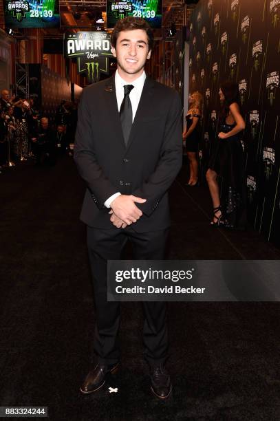 Driver Chase Elliott attends the Monster Energy NASCAR Cup Series awards at Wynn Las Vegas on November 30, 2017 in Las Vegas, Nevada.