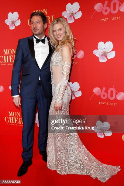 Dieter Bach and Larissa Marolt attend the Mon Cheri Barbara Tag 2017 at Postpalast on November 30, 2017 in Munich, Germany.