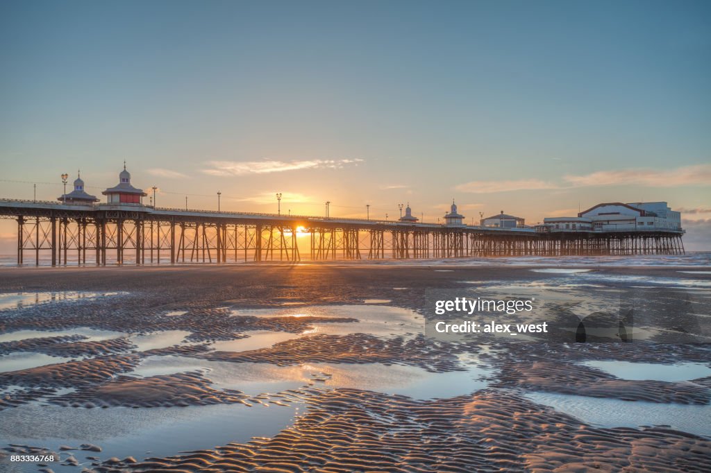 Sunset on the Beach.
