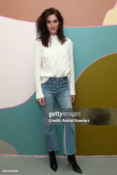 Supermodel Hilary Rhoda attends Domino Holiday Pop-up Shop in partnership with Home Depot and Smartwater to benefit Habitat For Humanity at 44 Mercer...