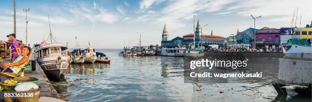 panoramic view of famous ver o peso market - belem stock pictures, royalty-free photos & images