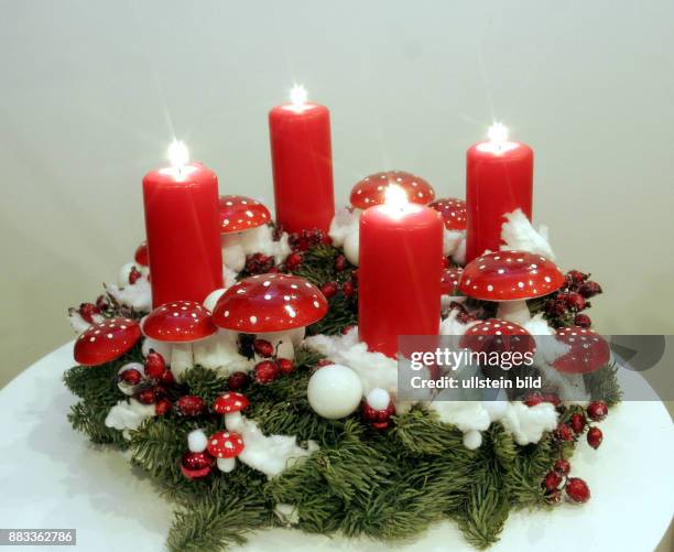 Adventsschmuck, Adventskranz -