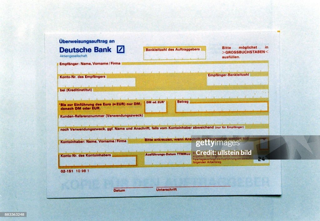 Banken D ab 1994 Geldwesen