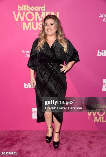 Kelly Clarkson attends Billboard Women In Music 2017 at The Ray Dolby Ballroom at Hollywood & Highland Center on November 30, 2017 in Hollywood,...