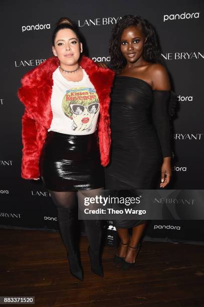 Denise Bidot and Philomena Kwao attend Lane Bryant Presents #ImNoAngel Powered By Pandora featuring Lizzo on November 30, 2017 in New York City.