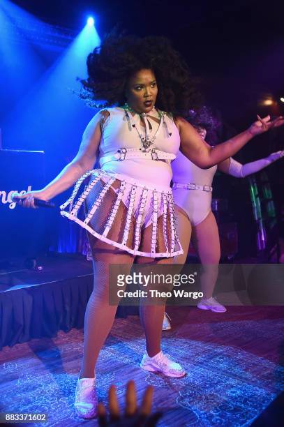 Lizzo performs onstage at Lane Bryant Presents #ImNoAngel Powered By Pandora featuring Lizzo on November 30, 2017 in New York City.