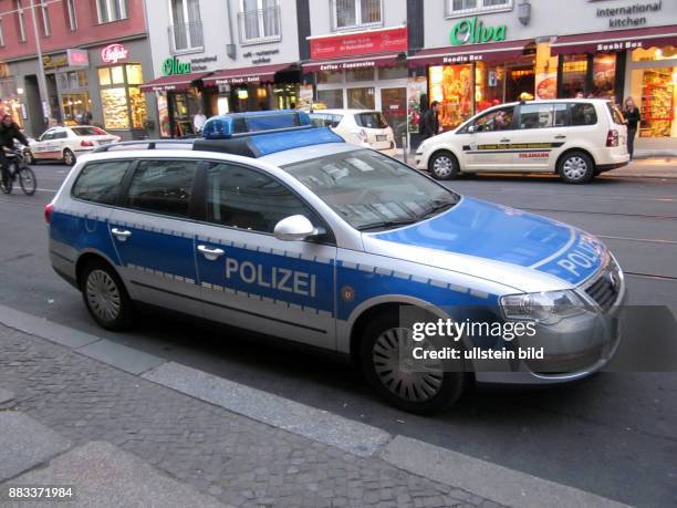 Polizeiauto aufgenommen in Berlin