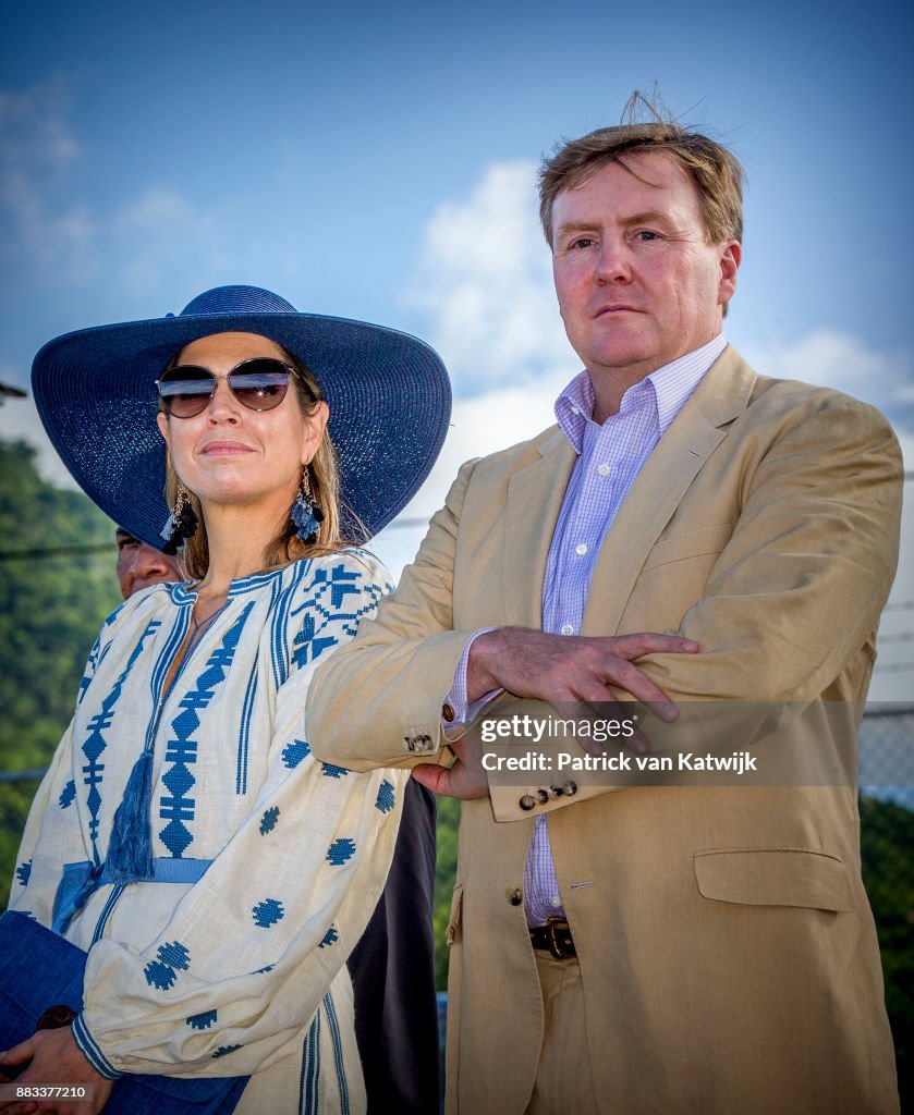 King Willem-Alexander and Queen Maxima visit St Eustatius
