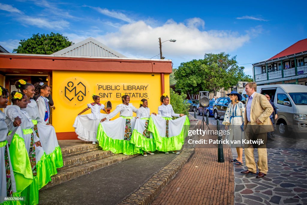 King Willem-Alexander and Queen Maxima visit St Eustatius