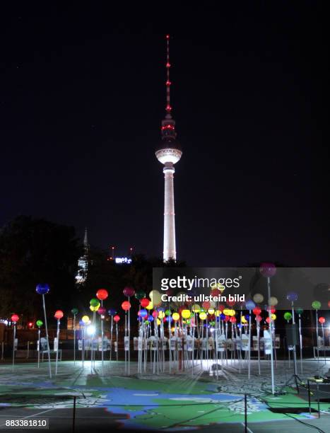 Der XXL Stadtplan auf dem Schlossplatz in Berlin