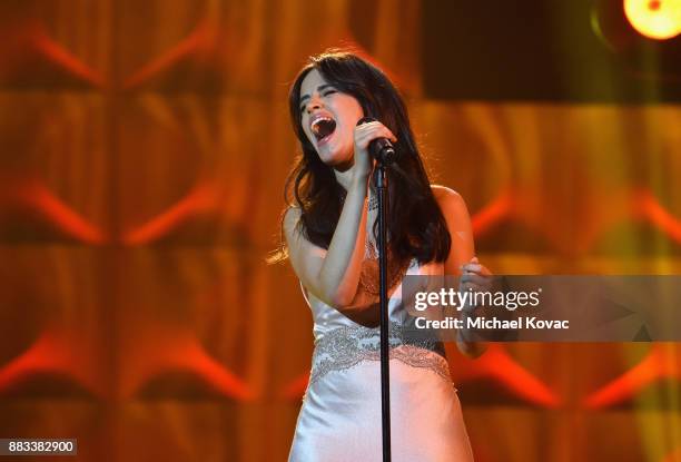Honoree Camila Cabello performs onstage at Billboard Women In Music 2017 at The Ray Dolby Ballroom at Hollywood & Highland Center on November 30,...