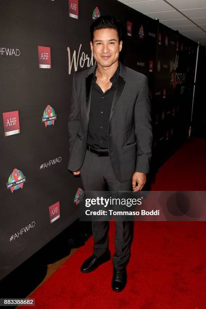 Mario Lopez attends the AHF World AIDS DAY Concert and 30th Anniversary Celebration at the Shrine Auditorium on November 30, 2017 in Los Angeles,...