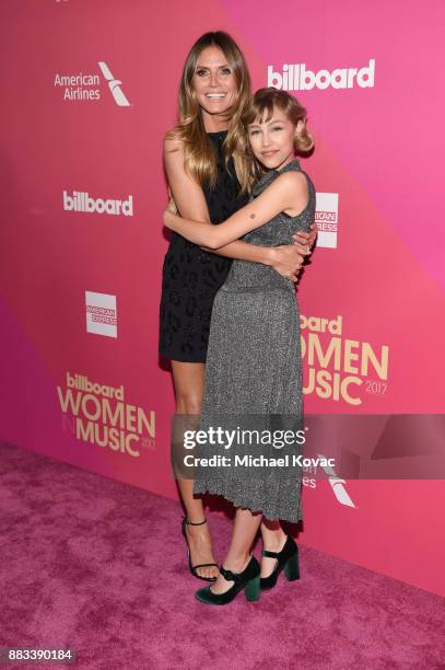 Heidi Klum and honoree Grace VanderWaal attend Billboard Women In Music 2017 at The Ray Dolby Ballroom at Hollywood & Highland Center on November 30,...
