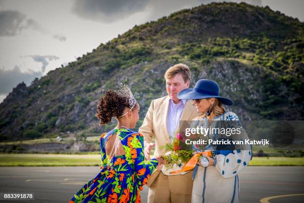 King Willem-Alexander of The Netherlands and Queen Maxima of The Netherlands visit Solar Park and the reconstruction of houses on November 30, 2017...