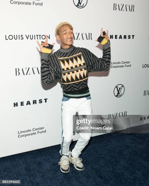 Jaden Smith attends an evening honoring Louis Vuitton and Nicolas Ghesquiere at Alice Tully Hall at Lincoln Center on November 30, 2017 in New York...