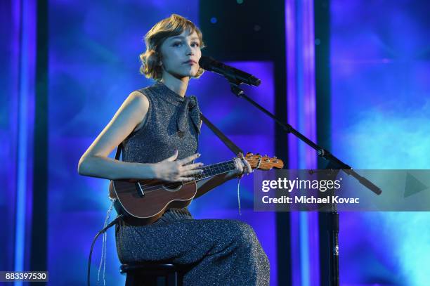 Honoree Grace VanderWaal performs onstage at Billboard Women In Music 2017 at The Ray Dolby Ballroom at Hollywood & Highland Center on November 30,...