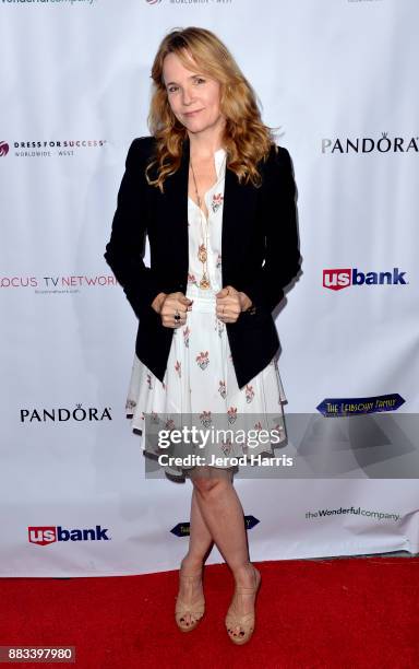 Lea Thompson attends the Dress For Success Worldwide-West Seventh Annual Shop For Success Vip Event In Los Angeles on November 30, 2017 in Los...