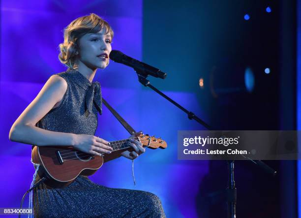 Honoree Grace VanderWaal performs onstage at Billboard Women In Music 2017 at The Ray Dolby Ballroom at Hollywood & Highland Center on November 30,...