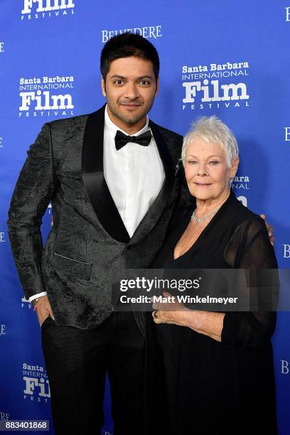 Ali Fazal and Dame Judi Dench attend the Santa Barbara International Film Festival honors Judi Dench with the annual Kirk Douglas Award For...