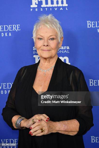 Dame Judi Dench attends the Santa Barbara International Film Festival honors Judi Dench with the annual Kirk Douglas Award For Excellence In Film at...