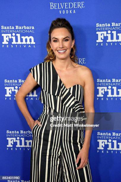 Elizabeth Chambers and Armie Hammer attend the Santa Barbara International Film Festival honors Judi Dench with the annual Kirk Douglas Award For...