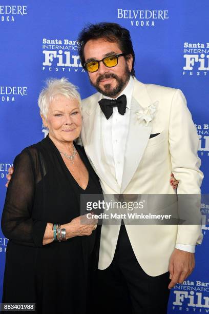Executive Director Roger Durling and Dame Judi Dench attend the Santa Barbara International Film Festival honors Judi Dench with the annual Kirk...