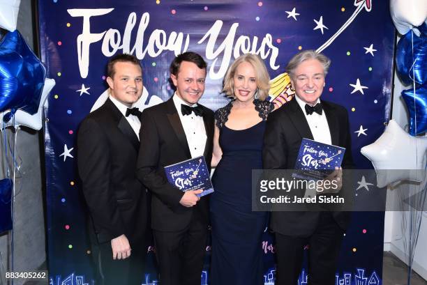 Justin Concannon, Roric Tobin, Amy Hoadley and Geoffrey Bradfield attend "Follow Your Star" Book Launch at 800 B Fifth Avenue on November 30, 2017 in...
