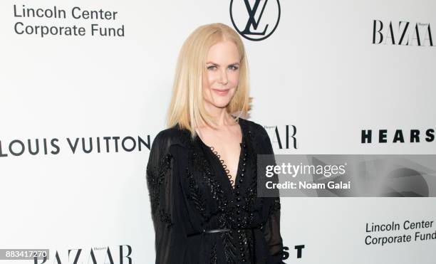 Nicole Kidman attends an evening honoring Louis Vuitton and Nicolas Ghesquiere at Alice Tully Hall at Lincoln Center on November 30, 2017 in New York...