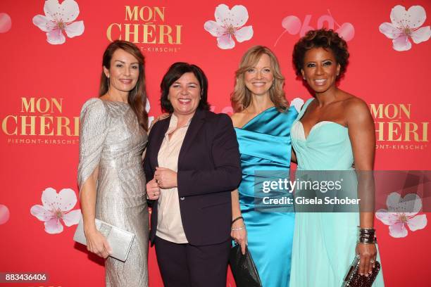 Sabrina Staubitz, Vera IntVeen, Nicole Noevers and Arabella Kiesbauer during the Mon Cheri Barbara Tag at Postpalast on November 30, 2017 in Munich,...