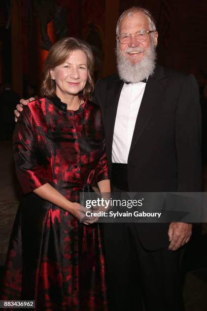 Regina Lasko and David Letterman attend The 2017 Museum Gala at American Museum of Natural History on November 30, 2017 in New York City.