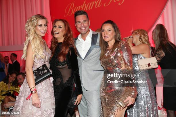 Verena Kerth, Yasmina Filali, Eloy de Jong and Simone Ballack during the Mon Cheri Barbara Tag at Postpalast on November 30, 2017 in Munich, Germany.