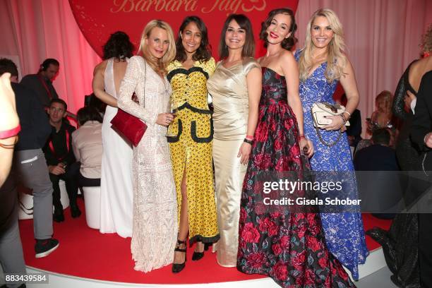 Sonja Kiefer, Rabea Schif, Gitta Saxx, Heydi Nunez Gomez, Alessandra Geissel during the Mon Cheri Barbara Tag at Postpalast on November 30, 2017 in...