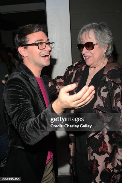 Kathy Bates and Christian Siriano celebrate the launch of his new book "Dresses To Dream About" in Los Angeles at Chateau Marmont on November 30,...