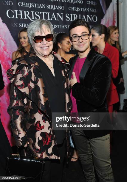 Kathy Bates and Christian Siriano celebrate the launch of his new book "Dresses To Dream About" in Los Angeles at Chateau Marmont on November 30,...