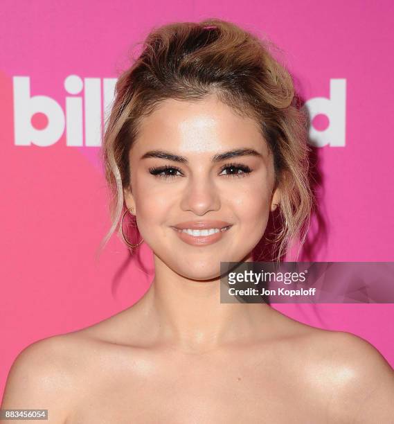 Singer Selena Gomez attends Billboard Women In Music 2017 at The Ray Dolby Ballroom at Hollywood & Highland Center on November 30, 2017 in Hollywood,...