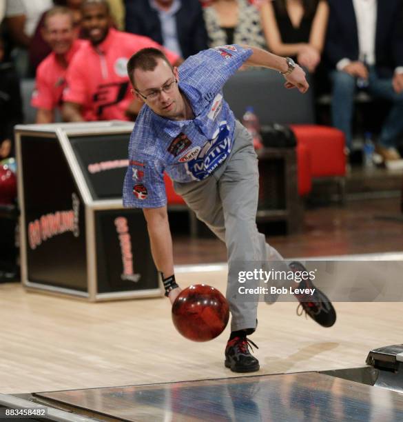 Pro bowler EJ Tackett attends the State Farm Chris Paul PBA Celebrity Invitational at the Bowlero Woodlands on November 30, 2017 in The Woodlands,...