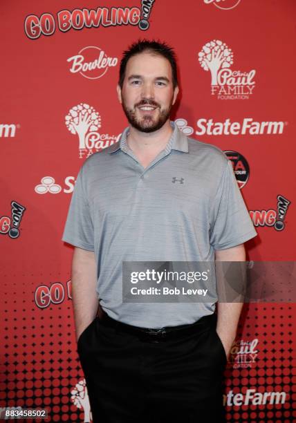 Pro bowler Sean Rash attends the State Farm Chris Paul PBA Celebrity Invitational at the Bowlero Woodlands on November 30, 2017 in The Woodlands,...