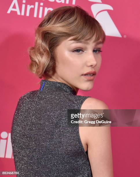 Grace VanderWaal arrives at the Billboard Women In Music 2017 at The Ray Dolby Ballroom at Hollywood & Highland Center on November 30, 2017 in...