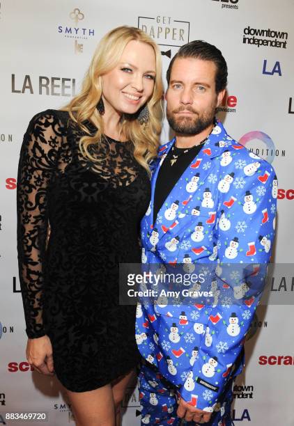Irina Voronina and Damien Puckler attend the "Scramble" Feature Film Worldwide Premiere on November 30, 2017 in Los Angeles, California.