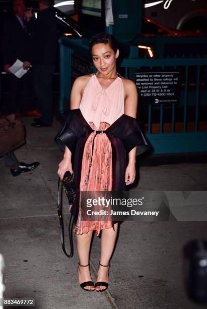 Ruth Negga arrives to Alice Tully Hall at Lincoln Center for An Evening Honoring Louis Vuitton and Nicolas Ghesquiere on November 30, 2017 in New...