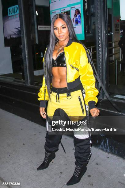 Ashanti is seen on November 30, 2017 in New York City.