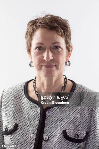 Inga Beale, chief executive officer of Lloyd's of London, poses for a photograph following a Bloomberg Television interview in London, U.K., on...