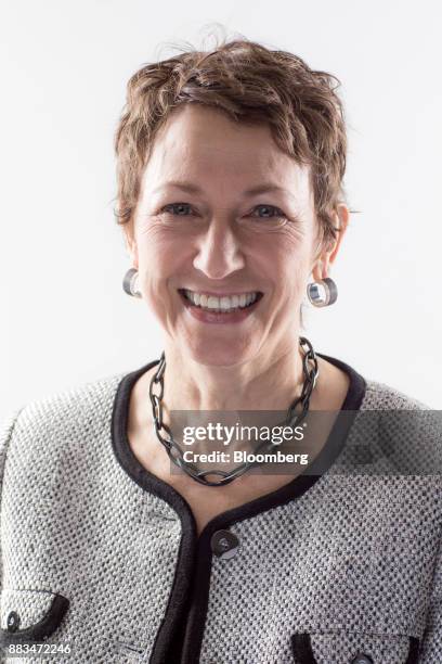 Inga Beale, chief executive officer of Lloyd's of London, poses for a photograph following a Bloomberg Television interview in London, U.K., on...