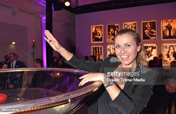 Jessica Boehrs attends the exhibition opening 'Sound of Passion' at Hotel De Rome on November 30, 2017 in Berlin, Germany.
