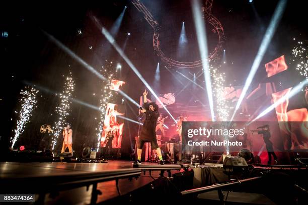 Michele Salvemini, better known as performs live on stage during 709 Prisoner Tour 2017 at Palamottomatica 2017, Rome, Italy on 29 November 2017.