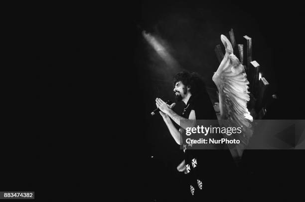 Michele Salvemini, better known as performs live on stage during 709 Prisoner Tour 2017 at Palamottomatica 2017, Rome, Italy on 29 November 2017.