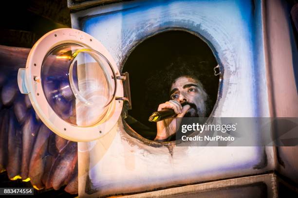 Michele Salvemini, better known as performs live on stage during 709 Prisoner Tour 2017 at Palamottomatica 2017, Rome, Italy on 29 November 2017.