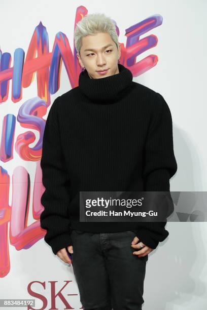 Singer and songwriter Taeyang of Big Bang attends the SK-II Pitera Pop Up Store Opening on December 1, 2017 in Seoul, South Korea.
