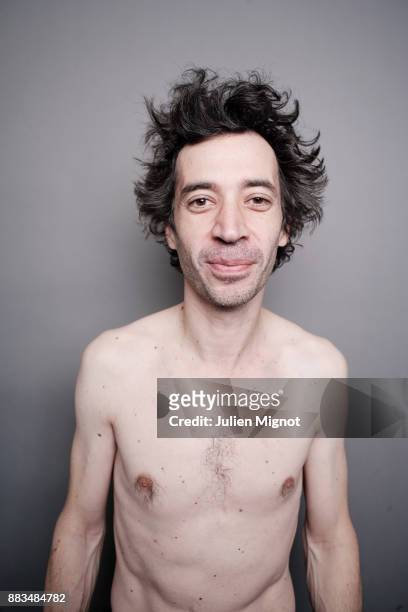 Actor Eric Elmosnino is photographed for Le Monde Magazine on December, 2012 in Paris, France.