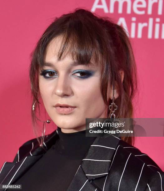 Daya arrives at the Billboard Women In Music 2017 at The Ray Dolby Ballroom at Hollywood & Highland Center on November 30, 2017 in Hollywood,...